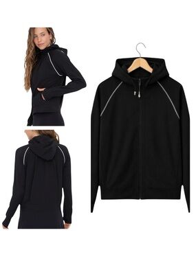 Danskin Now Black Activewear Hoodie